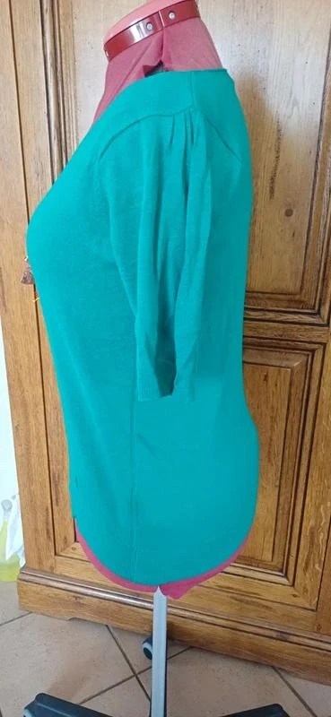 Camiseta verde marca ici et maintenant talla 46 – photo 2
